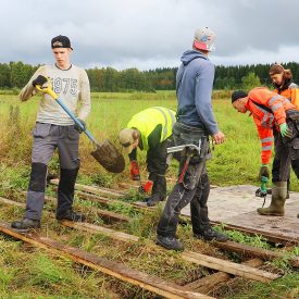 Siltatyömaa.