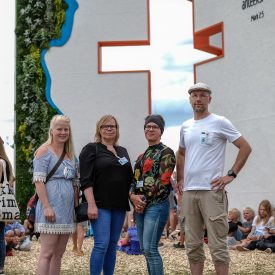 Hanna, Raija , Marja , Pekka. Haastattelu suviseurojen graafisesta ilmeestä.
