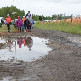 Perjantain seurasää oli hiukan sateinen.
