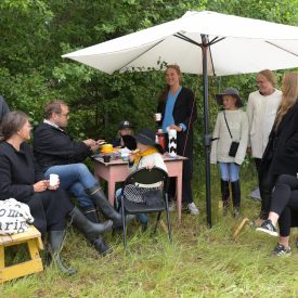 "Hyvän paikan saimme", totesi perhe Tyrnävältä saavuttuaan seura-alueelle.