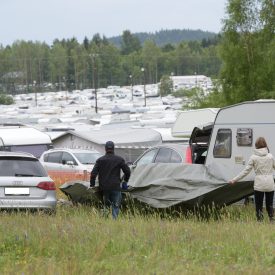 Perjantaina iltapäivällä väkimäärä oli reilut 65 000.