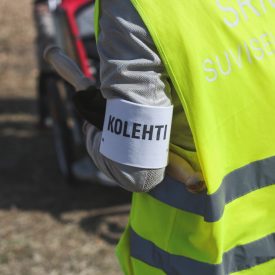 Kolehdinkantaja työssään.