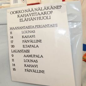 Tulukaahan seuroihin, täälä ruokitaan kaikki!