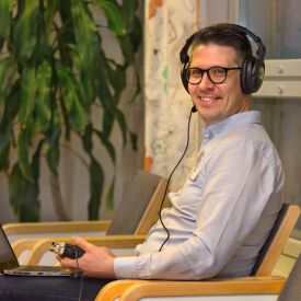 Markus Lämsä viestintäkurssilla Ranualla tammikuussa 2019